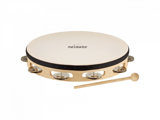Nino percussion headed wood tambourine - 10