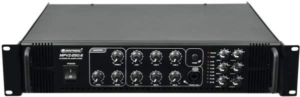Omnitronic mpvz-250.6 pa mixing amplifier