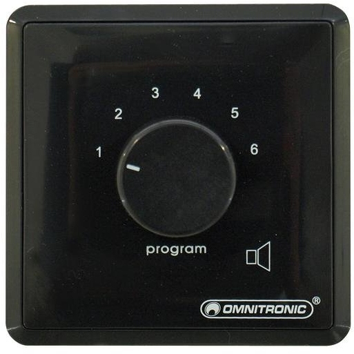 Omnitronic PA Program Selector mono bk