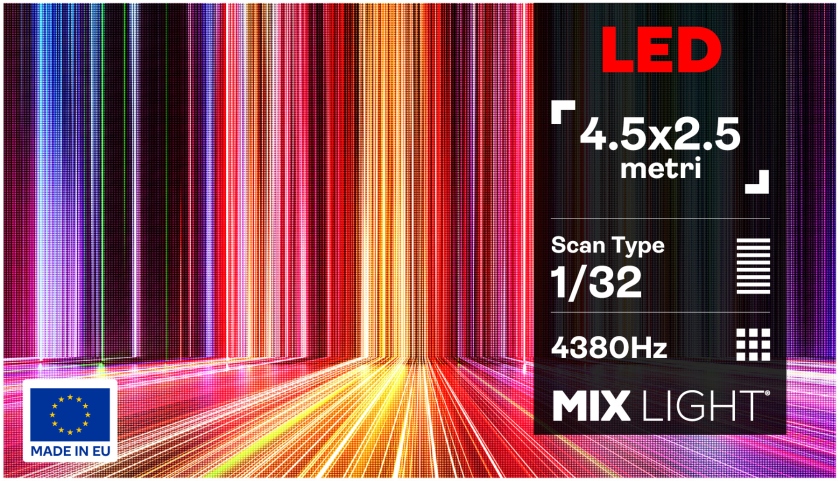 Mixlight Ecran LED 4.5m x 2.5m Interior P2.5