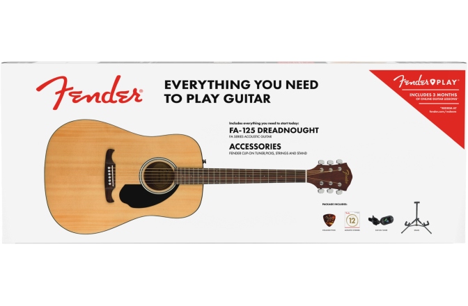 Pachet Chitară Dreadnought Fender FA-125 Dreadnought Acoustic Pack Limited Edition
