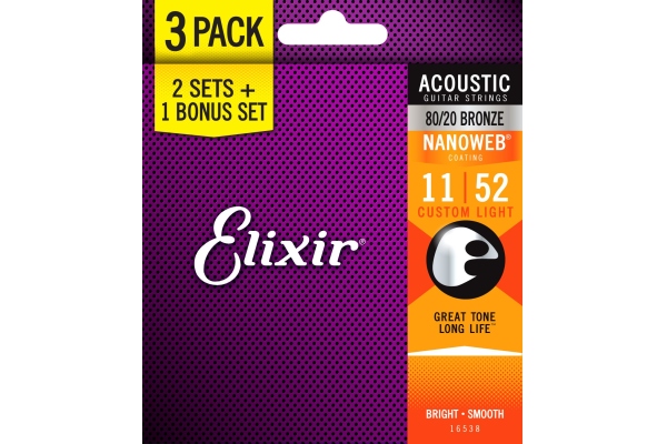 3Pack Nanoweb Acoustic 80/20 11-52 16538 3Pack Nanoweb Acoustic 80/20 11-52 16538