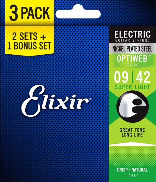 Elixir 3Pack Optiweb Electric 9-42