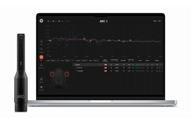 Pachet de corecție audio  IK Multimedia ARC X Software + Measurement Mic