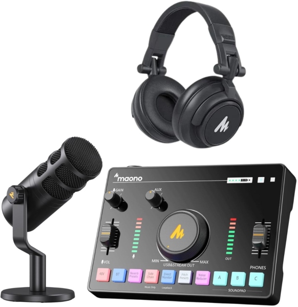 maono Podcast Pack AMC2 NEO & PD100 & MH601
