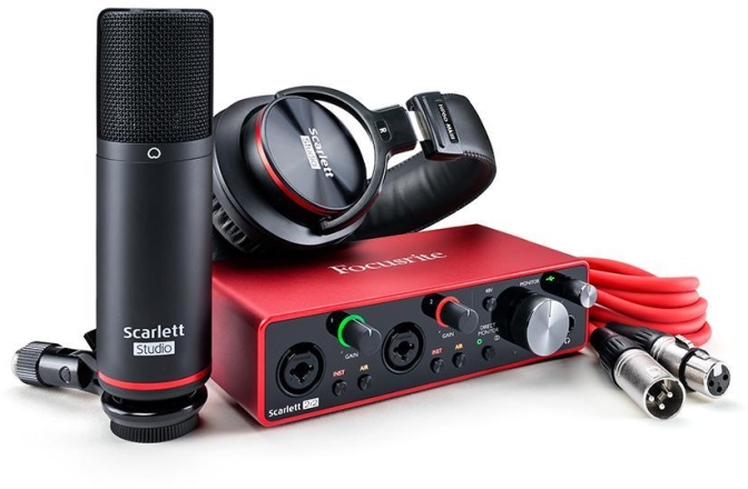 Pachet de Studio Focusrite Scarlett 2i2 Studio 3rd Gen