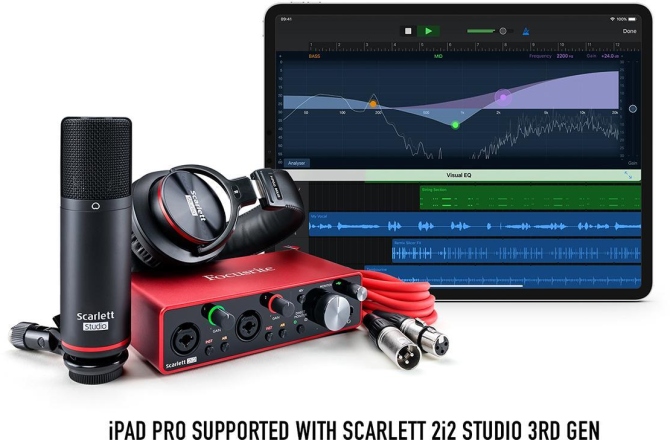 Pachet de Studio Focusrite Scarlett 2i2 Studio 3rd Gen