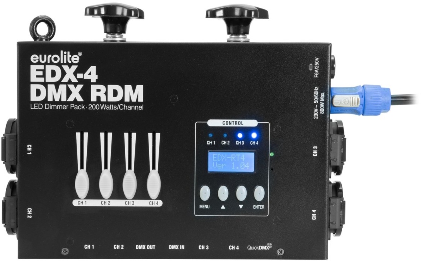 Eurolite EDX-4 DMX RDM LED Dimmer Pack