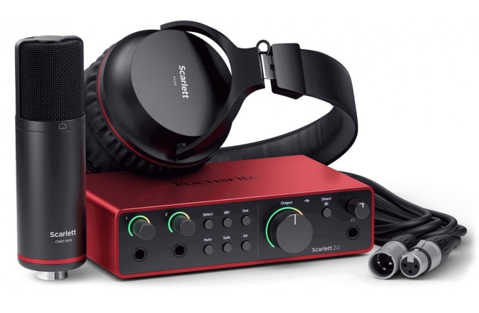 Pachet Home Studio Focusrite Scarlett 2i2 Studio 4th Gen