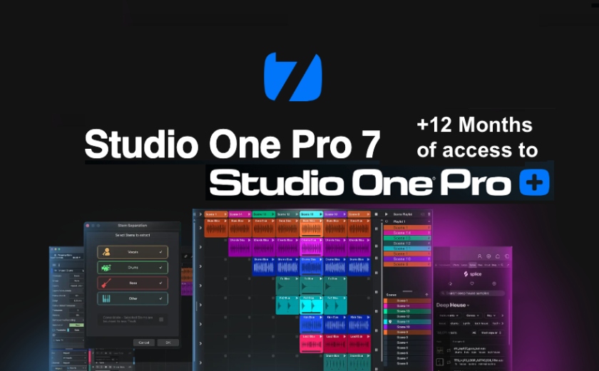 Presonus Studio One Pro 7 Perpetual License with 12M Pro+