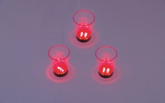 Pahare LED Europalms LED Glass 2oz with Dice Play, red, 3x