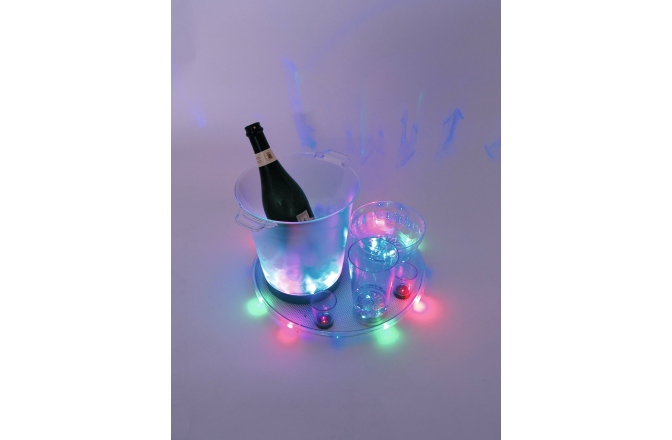 Pahare LED Europalms LED Glass 2oz with Dice Play, red, 3x