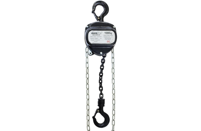 Palan cu lanț Eurolite Chain Hoist 6M/1.0T black