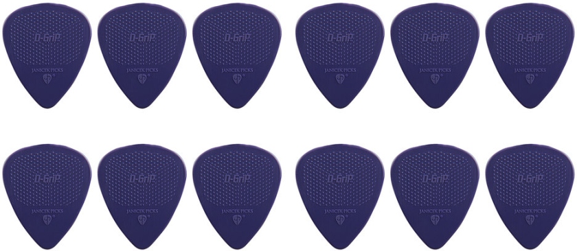 Janicek Picks D-Grip Nylonpicks 0.60 Violet Set 12