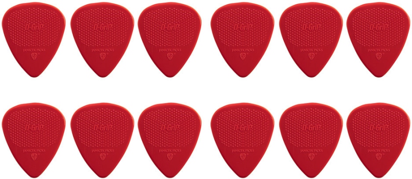 Janicek Picks D-Grip Nylonpicks 0.73 Rosu Set 12