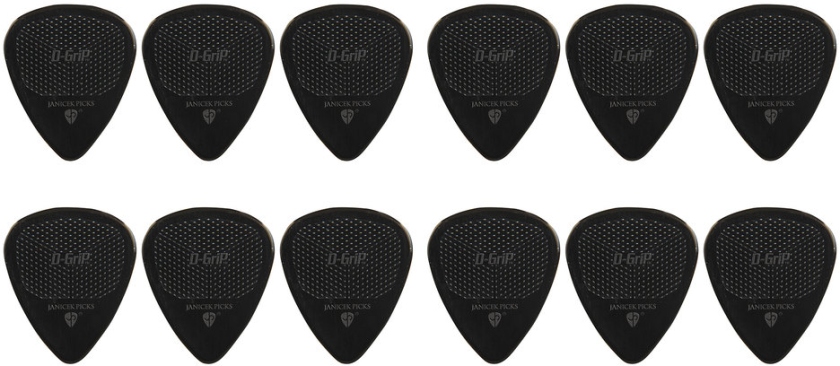 Janicek Picks D-Grip Nylonpicks 0.88 Negru Set 12