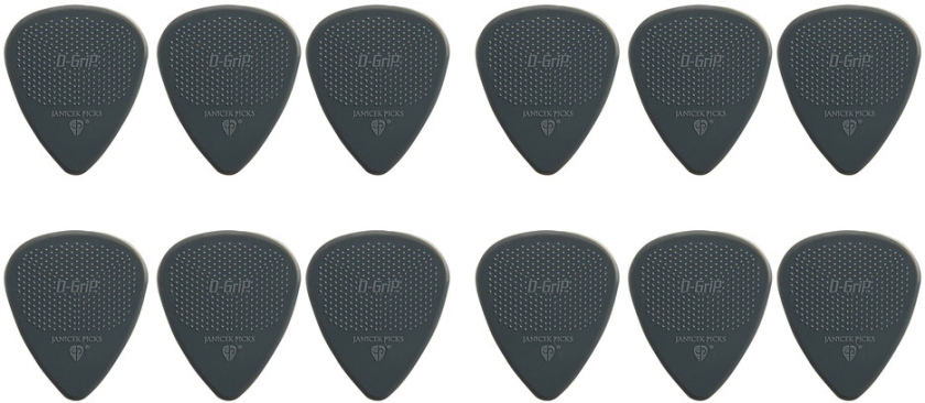 Janicek Picks D-Grip Nylonpicks 1.00 Gri Set 12