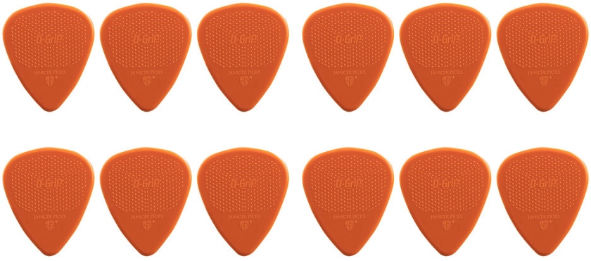 Janicek Picks D-Grip Nylonpicks 1.14 Orange Set 12