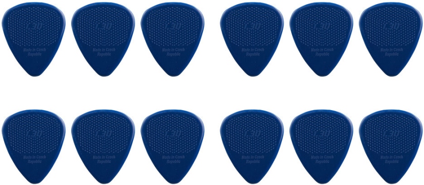 Janicek Picks D-Grip Nylonpicks 1.30 Albastru Set 12