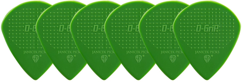 Janicek Picks D-Grip Nylonpicks 1.00 Verde Set 6