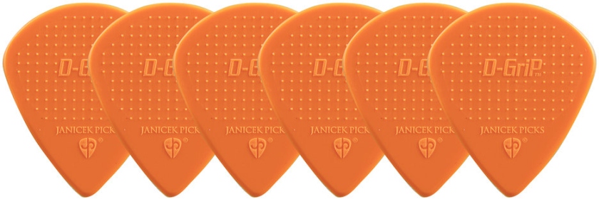 Janicek Picks D-Grip Nylonpicks 1.18 Portocaliu Set 6