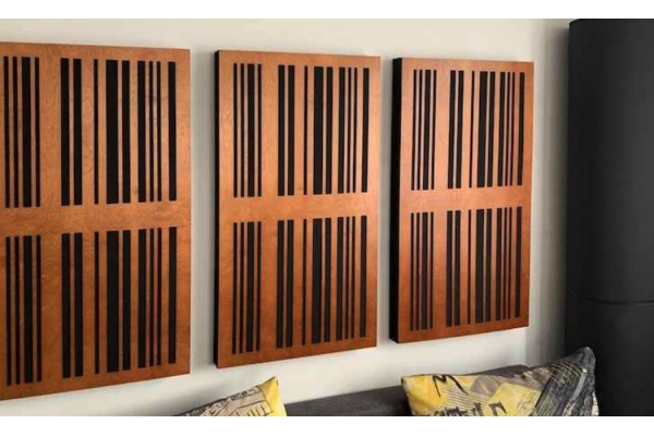 Acoustic Hub Absorber / Diffuser Oak
