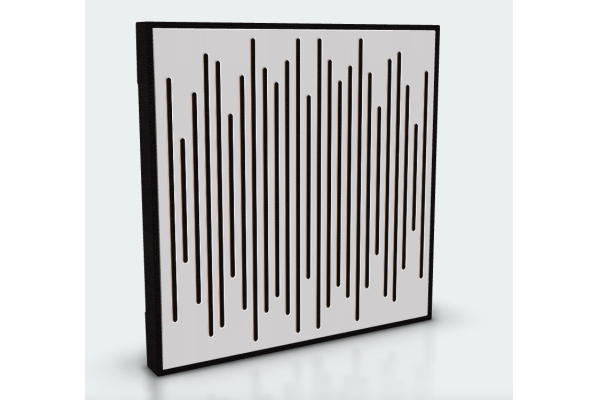Amplitude Acoustic Panels Square Black Fabric Digiwave White