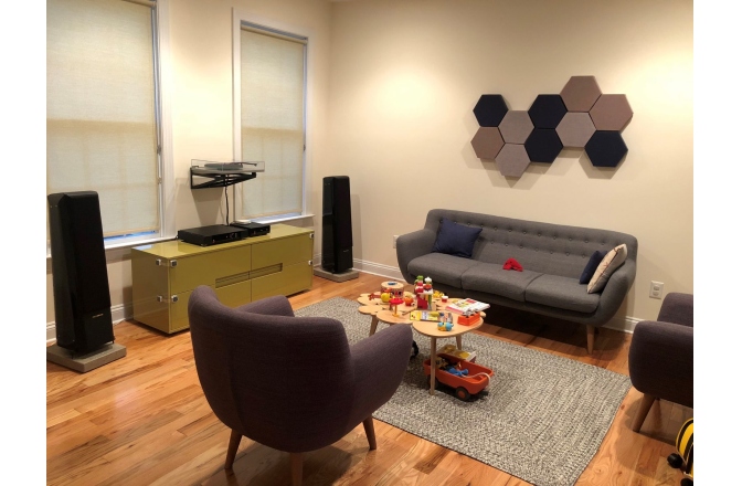 Panou acustic GIK Acoustics DecoShapes Hexagon Acoustic Panel Small 300x25mm Red EJ076