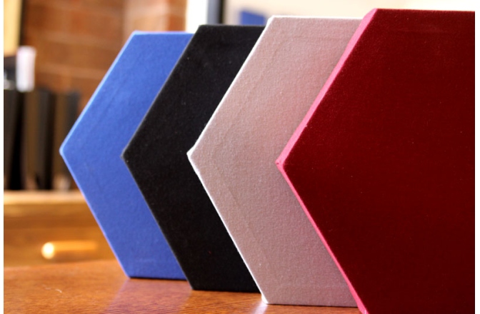 Panou acustic GIK Acoustics DecoShapes Hexagon Acoustic Panel Small 300x25mm Red EJ076