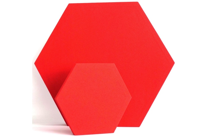 Panou acustic GIK Acoustics DecoShapes Hexagon Acoustic Panel Small 300x25mm Red EJ076