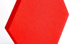 Panou acustic GIK Acoustics DecoShapes Hexagon Acoustic Panel Small 300x25mm Red EJ076