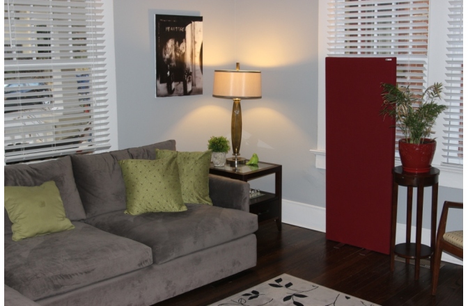 Panou acustic GIK Acoustics Freestand Acoustic Gobo Red EJ076