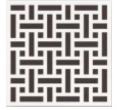 GIK Acoustics Impression Panel Diffuser/Absorber 50mm Basketweave Square White