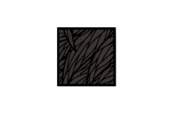 GIK Acoustics Impression Panel Diffuser/Absorber 50mm Wavy Leaves Square Black Veneer
