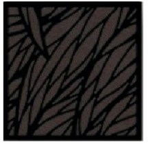 GIK Acoustics Impression Panel Diffuser/Absorber 50mm Wavy Leaves Square Black Veneer