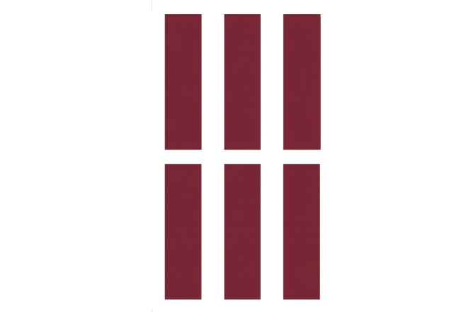 Panou de absorbție GIK Acoustics Acoustic Panels Spot Narrow 6Box Maroon EJ038