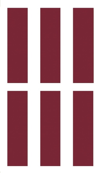 GIK Acoustics Acoustic Panels Spot Narrow 6Box Maroon EJ038