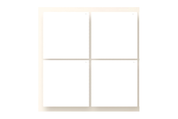 FlexRange Acoustic Panel Square 4Box WH EJ184