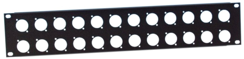 Adam Hall 872214 U-Shaped Rack Panel 24 Sockets 2 U