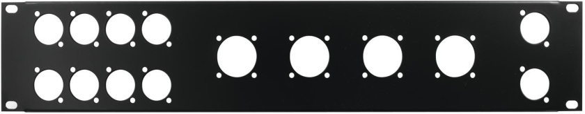 Omnitronic Front Panel Z-19 8x D-Type/4xNL8/T 2U