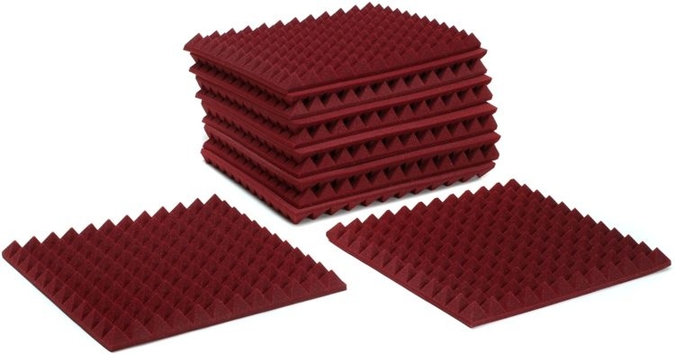 Auralex 2″ Studiofoam Pyramids-22 Burgundy