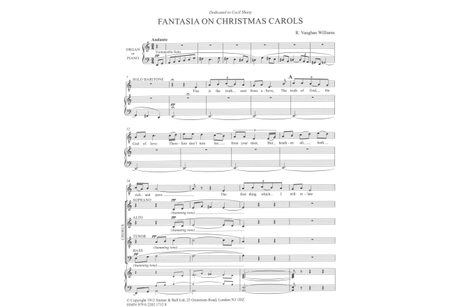 Partituri pentru cor mixt No brand Fantasia On Christmas Carols