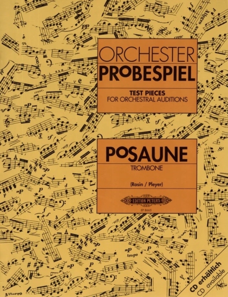 Edition Peteres Orchester Probespiel Posaune