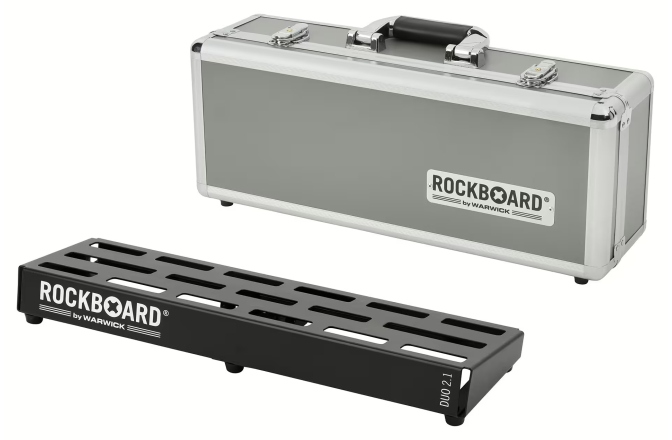 Pedalier efecte RockBoard DUO 2.1 Pedalboard with Flight Case