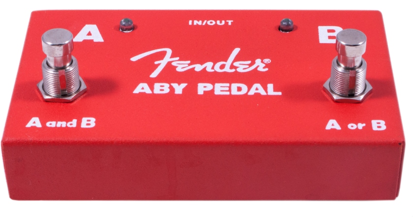 Fender 2-Switch ABY Pedal Red