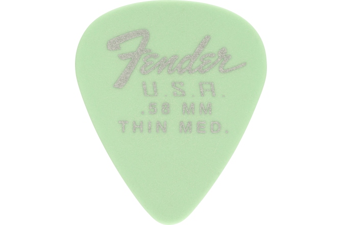 Pene de Chitară Fender Dura-Tone 351 Shape .58 Surf Green 12-Pack