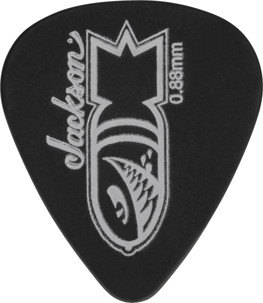 Jackson 351 Bomb Picks Black Med/Heavy .88mm