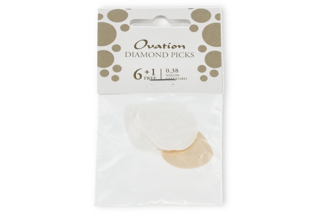 Pene de chitara Ovation Pene 0,38 mm pure white