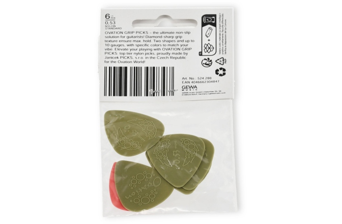 Pene de chitara Ovation Pene 0.53 mm  moss green