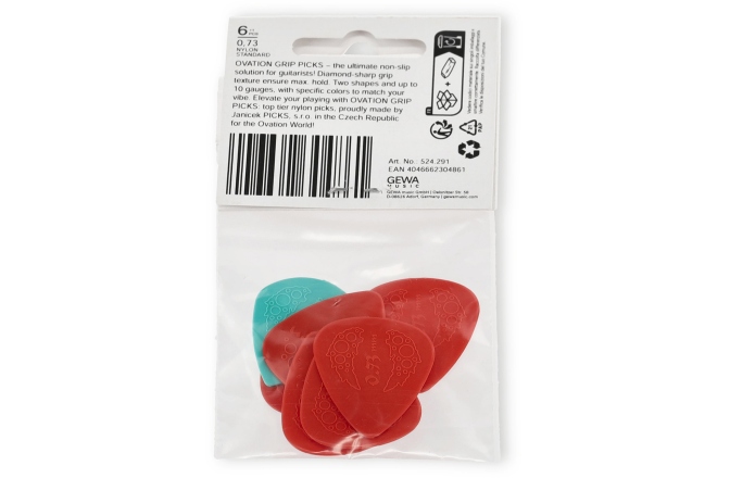 Pene de chitara Ovation Pene 0,73 mm red